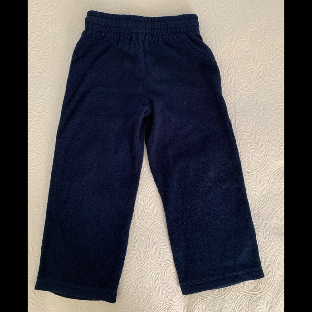 Children’s Place Set Boys S (5/6) Blue Green Stripes Fleece Top Pants - Picture 5 of 16